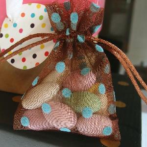 Polka-dot Print Bags - 12 pc/ pack. 1 pack minimum.