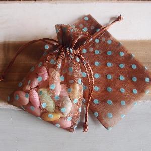 Polka-dot Print Bags - 12 pc/ pack. 1 pack minimum.