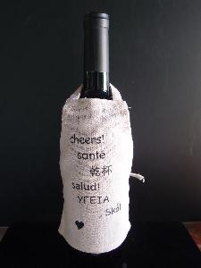 Linen Wine Bottle Apron