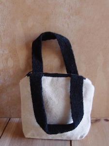 Tiny Tote Zippered Pouch - 4" x 3" 