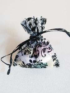 Damask on Organza Bags - 12pcs/pack