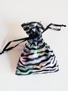 Zebra on Organza Bags - 12 pc/ pack. 1 pack minimum.