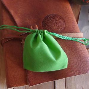 Citrus Green Velvet Bags 3x3 12pcs/pack - 12pcs/pack. 1 pack minimum