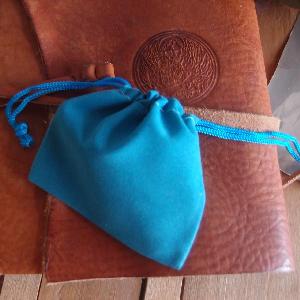 Turquoise Blue Velvet Bags 3x3 12pcs/pack - 12pcs/pack. 1 pack minimum