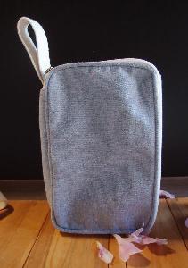 Recycled Canvas Travel Kit Bag Dopp Kit 8x5x3 - 8"W x 5.25" x 3" D