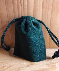 Hunter Green Velvet Bags 2x2.5  Bulk - 100pcs/pack. 1 pack minimum.