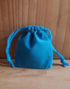 Turquoise Velvet Bags 2 x 2.5 Bulk - 100pcs/pack. 1 pack minimum