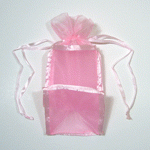 Mesh Bags w/ Ribbon - 12 pc/ pack. 1 pack minimum.