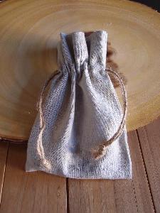 Linen Bag with Jute Cord - 5" x 7"