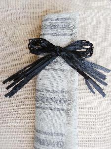 Black Raffia Pre Tied Bows - 12pcs/pack