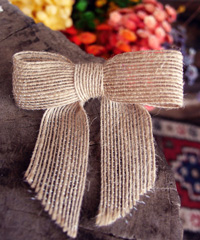 Natural Jute Pre-tied Bow