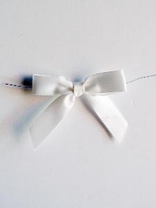 Pre-Tied Satin Bows - 5/8" w/ 3" Bow Width