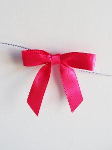 Pre-Tied Satin Bows - 5/8" w/ 3" Bow Width