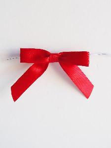 Pre-Tied Satin Bows - 5/8" w/ 3" Bow Width