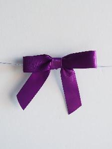 Pre-Tied Satin Bows - 5/8" w/ 3" Bow Width