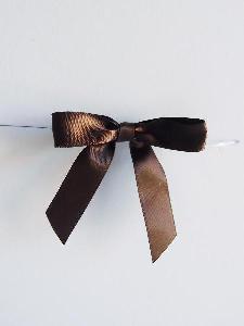 Pre-Tied Satin Bows - 5/8" w/ 3" Bow Width