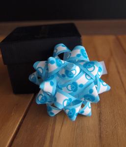 Baby Shower Blue 2" Star Bows - 2" Star Bows