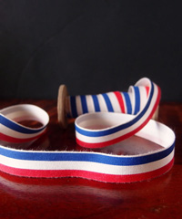 Red White and Blue Printed Cotton Ribbon
