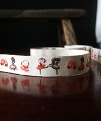 Little Ballerina Girl Printed Cotton Ribbon