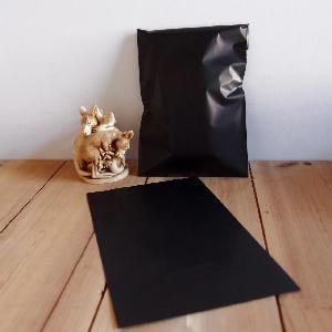 Black 4x5 Adhesive Merchandise Bag - 4"W x 5 3/8"
