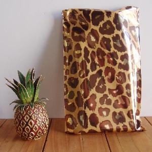 Leopard 6" x 9 " Adhesive Merchandise Bag - 6" x 9 "