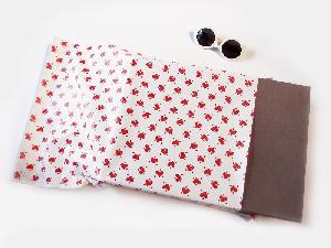 Red Hearts 15 " x 22 3/8" Adhesive Merchandise Bag - 15 " x 22 3/8"