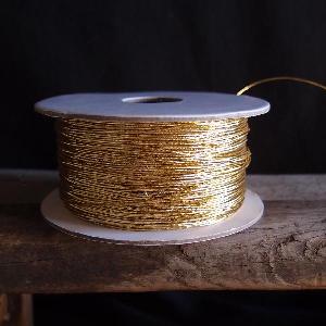 Gold Elastic Cord 1mm - 1mm x 50y