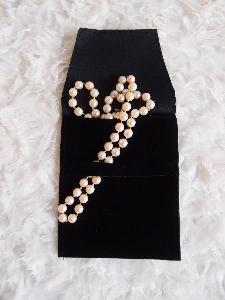 Black Velvet Flapover Jewelry Pouch 3 x 4