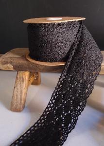 Black Lace Ribbon - 2 1/3" x 10Y