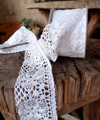 White Lace Ribbon - 2 1/2" x 10Y