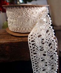 Ivory Lace Ribbon - 2 1/3" x 10Y