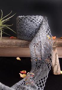 Gray Cotton Crochet Lace - 2 1/3" x 10Y