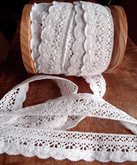 White Lace Ribbon - 1 1/3" x 10Y