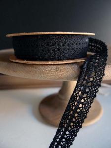 Black Lace Ribbon - 1" x 10Y