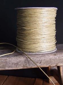 Tan Waxed Cotton Cord  - 1.5mm x 100y