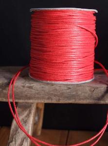 Red Waxed Cotton Cord - 1.5mm x 100y