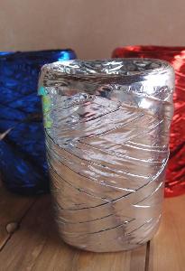 Metallic Silver Raffia - 5mm x 50 meters