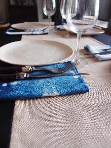 Jute and Cotton Blend Table Runner - 13.5" x 108"