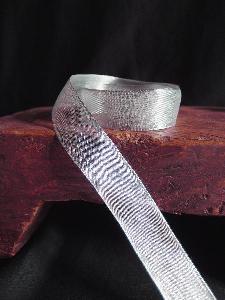 Silver Metallic Wired Ribbon