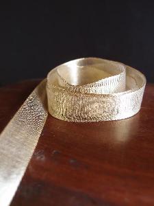 Gold Metallic Wired Ribbon