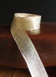 Gold Metallic Wired Ribbon