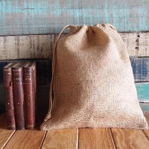 Burlap Jute Bags Drawstring 10x12 - 12 pc/ pack. 1 pack minimum. Pack quantity may vary.