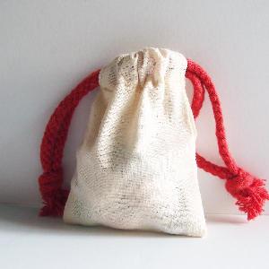 Natural 3x4 Cotton Canvas Drawstring Bags   - 3" x 4"