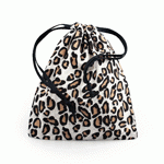 Leopard Print Cotton Bags - 6" x 8"