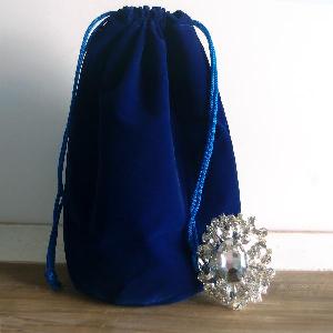 Round Gusset Velvet Bags - 12pcs/pack