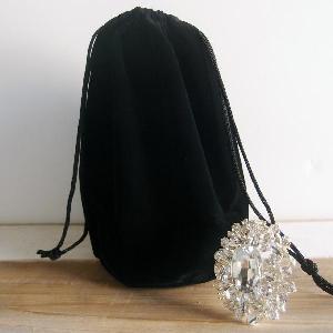 Round Gusset Velvet Bags - 12pcs/pack