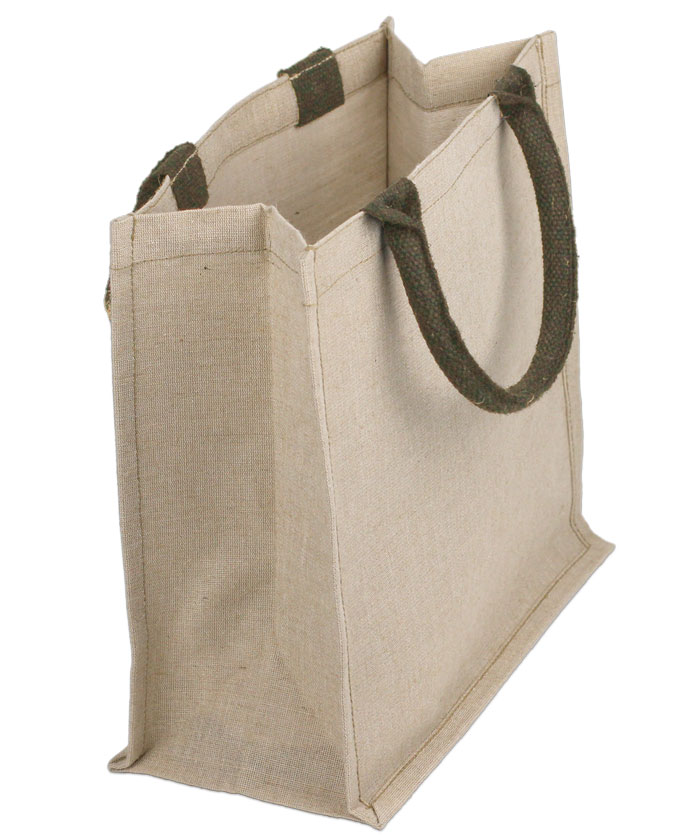 Jute Cotton Blend (Juco) Shopping Tote - 12" x 12" x 7 3/4"