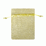 Metallic Loose Weave Mesh Bag