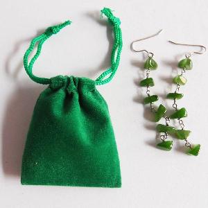 Kelly Green Velvet Bags 2 x 2.5 Bulk - 100pcs/pack. 1 pack minimum