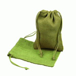 Moss Burlap Jute Bag - 5" x 7"